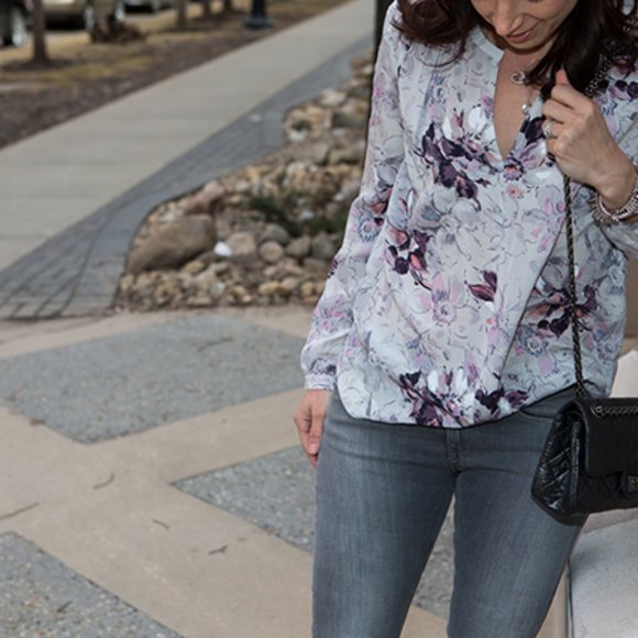 Rebecca Taylor Long Sleeve Floral Blouse - Picture 11 of 12
